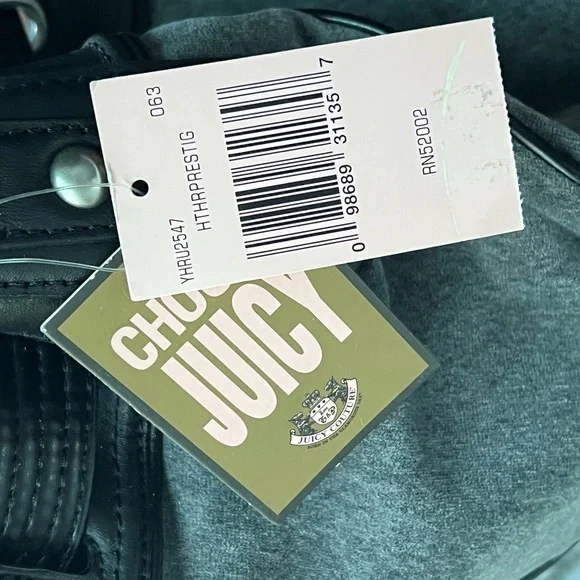 Juicy Couture Heritage Crest Freestyle Hobo with matching Makeup Pouch - Picture 11 of 17